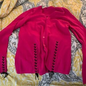 Pink cardigan